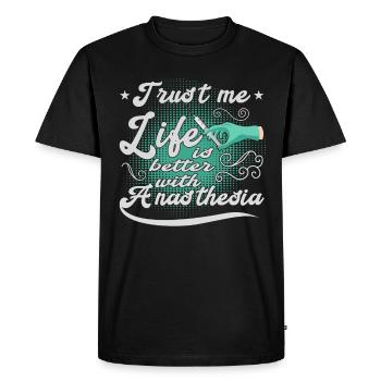Médecine -Propofol -Anesthésiologie - T-shirt Premium bio Homme - noir - Devant - Nico (187cm)