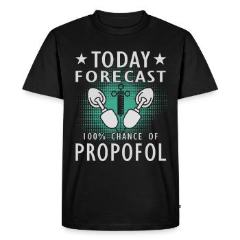 Médecine -Propofol -Anesthésiologie - T-shirt Premium bio Homme - noir - Devant - Nico (187cm)