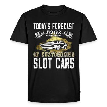 Maquettes de véhicules - Personnalisation de Slot Car - T-shirt Premium bio Homme - noir - Devant - Nico (187cm)