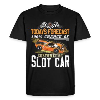 Modèle de véhicule - Personnalisation de la voiture à sous - T-shirt Premium bio Homme - noir - Devant - Nico (187cm)