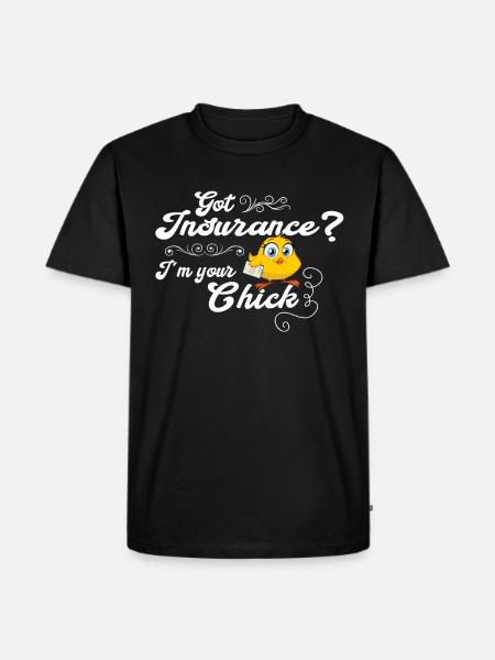 Lustiger Versicherungsvertriebsvertreter - Männer Premium Bio T-Shirt - Schwarz