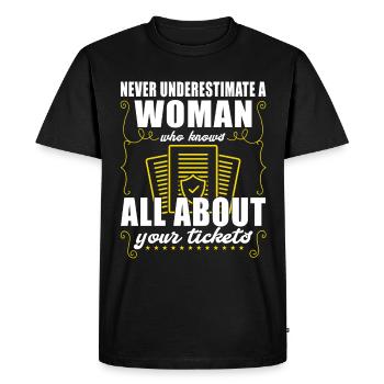 Des choses drôles pour les agents d’assurance - T-shirt Premium bio Homme - noir - Devant - Nico (187cm)