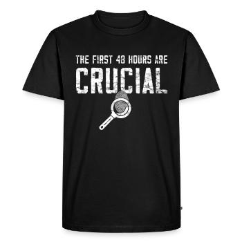 Criminology - Forensic Scientist - Men's Premium Organic T-Shirt - black - Front - Nico (187cm)