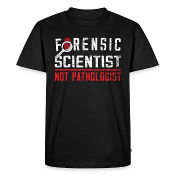 Criminologue - Sciences médico-légales - T-shirt Premium bio Homme - noir - Devant - Nico (187cm)