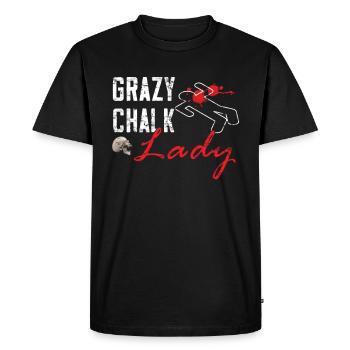 Chalk lady - Criminologue médico-légale - T-shirt Premium bio Homme - noir - Devant - Nico (187cm)