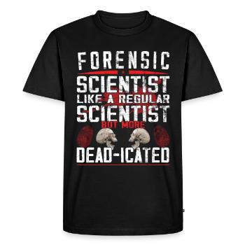 Forensic Scientist - Forensic Criminology - Men's Premium Organic T-Shirt - black - Front - Nico (187cm)