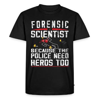 Forensic Scientist - Forensic Criminology - Men's Premium Organic T-Shirt - black - Front - Nico (187cm)