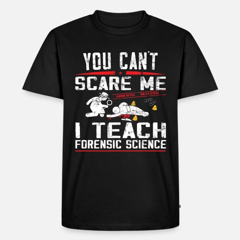 Forensiker Forensischer Wissenschaftler - Männer Premium Bio T-Shirt - Schwarz