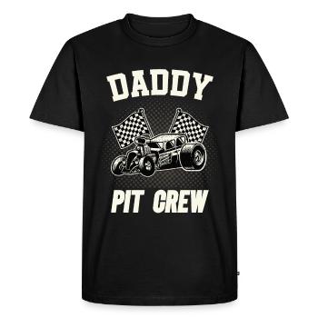 Daddy Pit Crew Racing Car Motorsport Lover - T-shirt Premium bio Homme - noir - Devant - Nico (187cm)