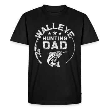 Lake Erie Fishing - Pikeperch Hunting Father - Men's Premium Organic T-Shirt - black - Front - Nico (187cm)