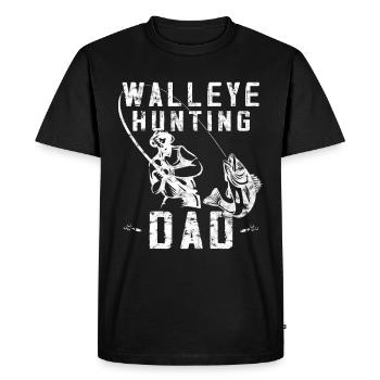 Lake Erie Fishing - Pikeperch Hunting Father - Men's Premium Organic T-Shirt - black - Front - Nico (187cm)