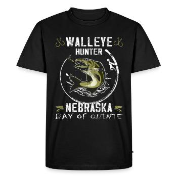Pêche au Nebraska - Zander Hunter - T-shirt Premium bio Homme - noir - Devant - Nico (187cm)
