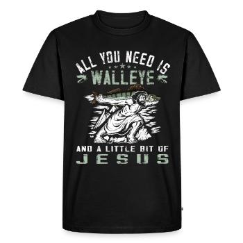 All you need is Walleye - Walleye - Men's Premium Organic T-Shirt - black - Front - Nico (187cm)