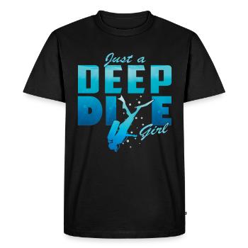 Deep Diving Freedive DeepDive - Men's Premium Organic T-Shirt - black - Front - Nico (187cm)