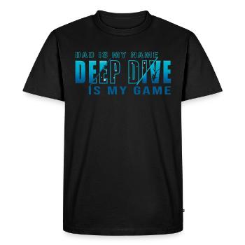 Diving Freedive Deep Diving DeepDive - Men's Premium Organic T-Shirt - black - Front - Nico (187cm)