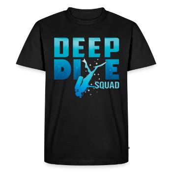 Deep Diving Freedive DeepDive - Men's Premium Organic T-Shirt - black - Front - Nico (187cm)