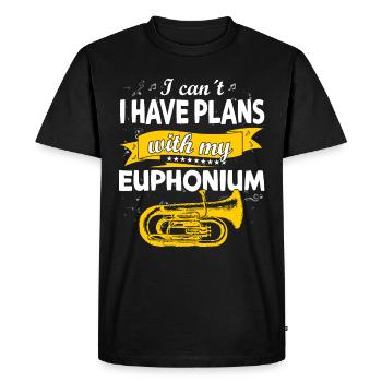 Drôle de fanfare de cuivres Euphonium - T-shirt Premium bio Homme - noir - Devant - Nico (187cm)