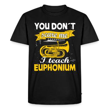 Drôle de fanfare de cuivres Euphonium - T-shirt Premium bio Homme - noir - Devant - Nico (187cm)
