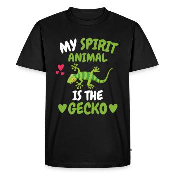 Lézards Amoureux des animaux Reptile Animal Gift Gecko - T-shirt Premium bio Homme - noir - Devant - Nico (187cm)