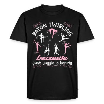 Gymnastique Danse Baton Tourbillonnant Gymnastique - T-shirt Premium bio Homme - noir - Devant - Nico (187cm)