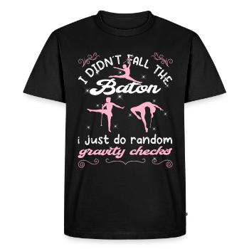 Gymnastique Danse Baton Tourbillonnant Gymnastique - T-shirt Premium bio Homme - noir - Devant - Nico (187cm)
