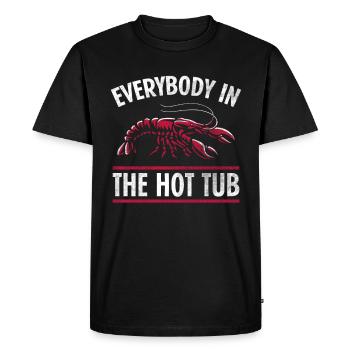 Crawfish Hot Cooking Pot Dicton - T-shirt Premium bio Homme - noir - Devant - Nico (187cm)