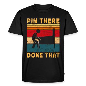 Pub Sports Pinball Machine - Retro Pinball Game - Men's Premium Organic T-Shirt - black - Front - Nico (187cm)