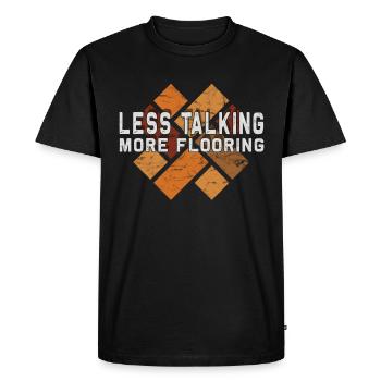 Installateurs de tapis de revêtements de sol - T-shirt Premium bio Homme - noir - Devant - Nico (187cm)