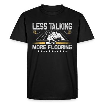Installateurs de tapis de revêtements de sol - T-shirt Premium bio Homme - noir - Devant - Nico (187cm)