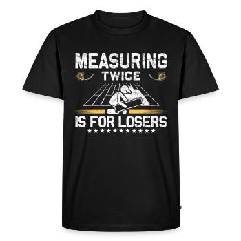 Installateurs de tapis de revêtements de sol - T-shirt Premium bio Homme - noir - Devant - Nico (187cm)