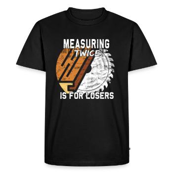Flooring carpet installers - Men's Premium Organic T-Shirt - black - Front - Nico (187cm)