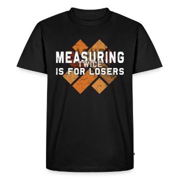 Flooring carpet installers - Men's Premium Organic T-Shirt - black - Front - Nico (187cm)
