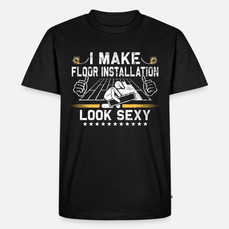 Bodenbelagsbau Teppichverleger - Männer Premium Bio T-Shirt - Schwarz