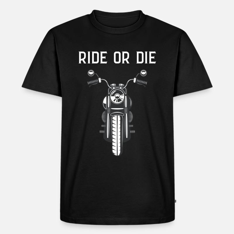 Reite oder stirb - Männer Premium Bio T-Shirt - Schwarz