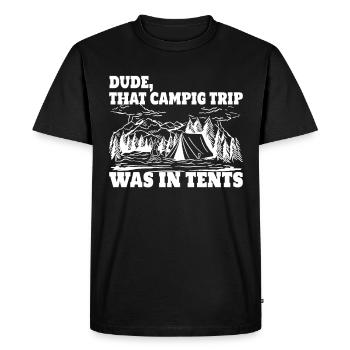 Scoutmaster – Drôle de guide scout - T-shirt Premium bio Homme - noir - Devant - Nico (187cm)