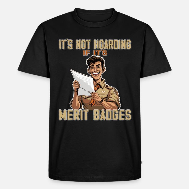 Camping Scoutmaster - Funny Scout Leader - Männer Premium Bio T-Shirt - Schwarz