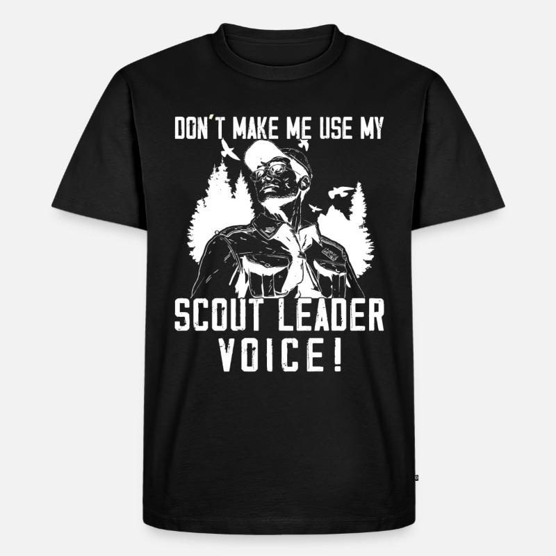 Camping Scoutmaster - Drôle de chef scout - T-shirt Premium bio Homme - noir