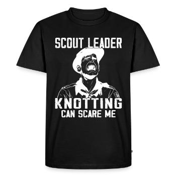 Camping Scouting - Funny Scout Guide - Men's Premium Organic T-Shirt - black - Front - Nico (187cm)
