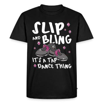 Funny Tap Dancing - Tap Dance - Men's Premium Organic T-Shirt - black - Front - Nico (187cm)