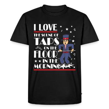 Tap Dance - Clogging Dance - Tap Dancer - Men's Premium Organic T-Shirt - black - Front - Nico (187cm)