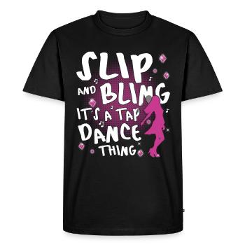 Tap Dance Queen - Funny Tap Dancing - Men's Premium Organic T-Shirt - black - Front - Nico (187cm)