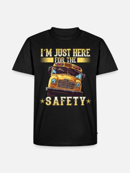 Schulbuswärter - Schulbusfahrer - Männer Premium Bio T-Shirt - Schwarz