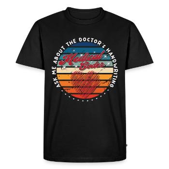 Medical Assistant - Medical Coder - Men's Premium Organic T-Shirt - black - Front - Nico (187cm)