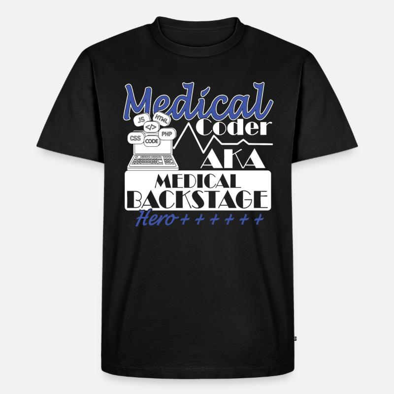 Medical Assistant - Medical Coder - Men's Premium Organic T-Shirt - black