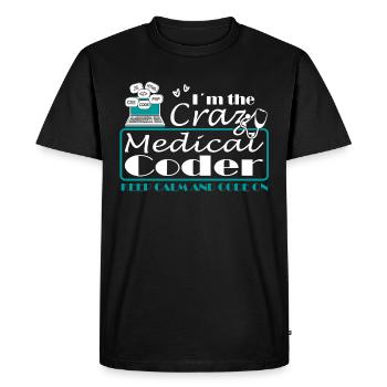 Medical Assistant - Medical Coder - Men's Premium Organic T-Shirt - black - Front - Nico (187cm)