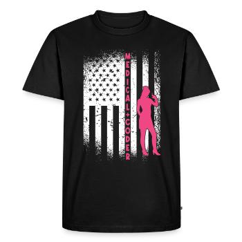 Medical Assistant - Medical Coder - Men's Premium Organic T-Shirt - black - Front - Nico (187cm)