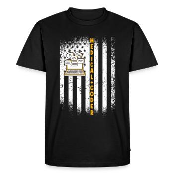 Medical Assistant - Medical Coder - Men's Premium Organic T-Shirt - black - Front - Nico (187cm)