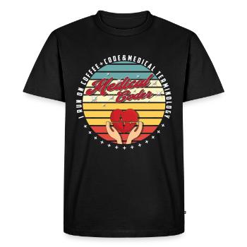 Medical Assistant - Medical Coder - Men's Premium Organic T-Shirt - black - Front - Nico (187cm)