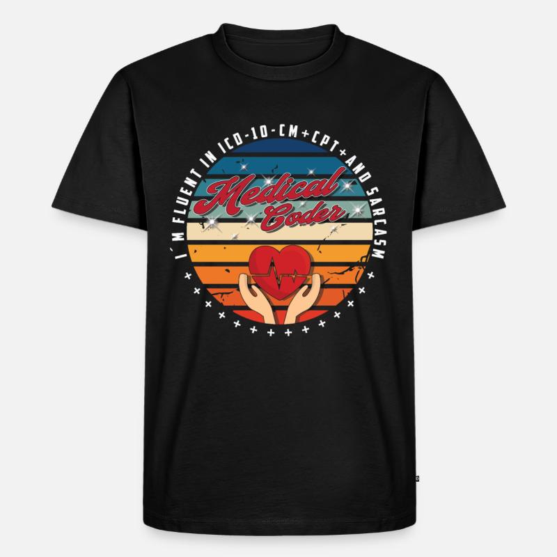 Medical Assistant - Medical Coder - Men's Premium Organic T-Shirt - black