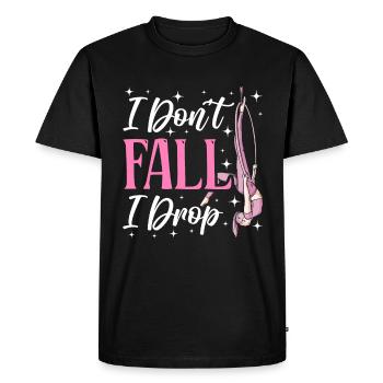 Acrobatie aérienne sur soie Cirque Acrobatique - T-shirt Premium bio Homme - noir - Devant - Nico (187cm)